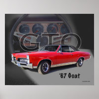 1967 GTO "Goat" Muscle Car Art