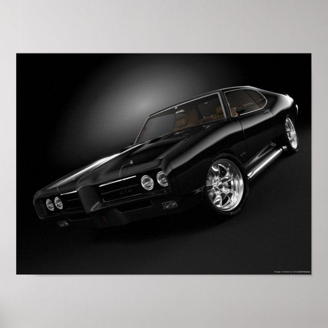 Póster 1969 pontiac gto "El juez" - Personalizado (Frente)