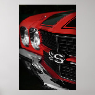 Póster 1970 Chevelle SS396 Red