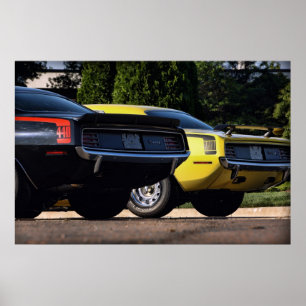 Póster 1970 Plymouth 'Cuda 440 y HEMI