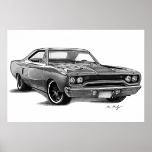 Póster 1970 Plymouth Road Runner