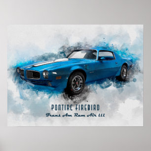 Póster 1970 Pontiac Firebird Trans Am Ram Air III