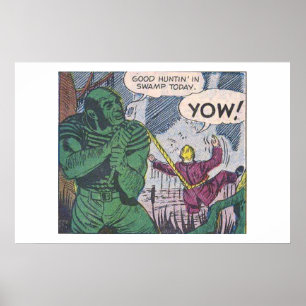 Póster 1970s Golden age horror comics   scary retro comic