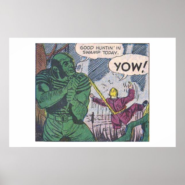 Póster 1970s Golden age horror comics | scary retro comic (Frente)