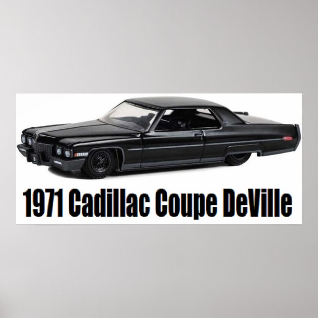 Póster 1971 Cadillac Coupe DeVille Lowrider (Frente)