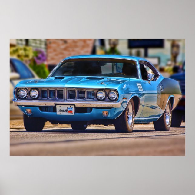 Póster 1971 Plymouth Cuda 383 (Frente)