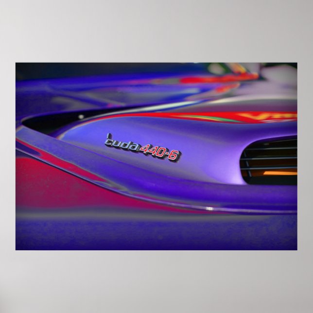 Póster 1971 Plymouth 'Cuda 440-6 (Frente)