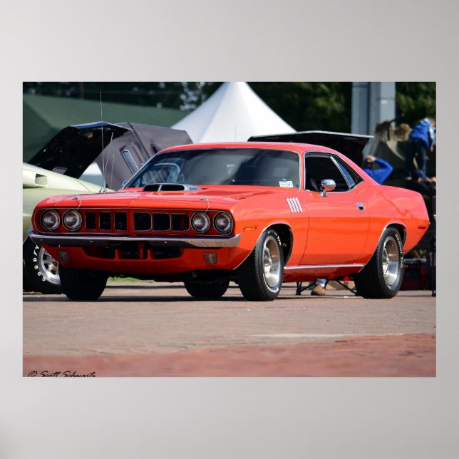 Póster 1971 Plymouth Cuda 440 poster (Frente)