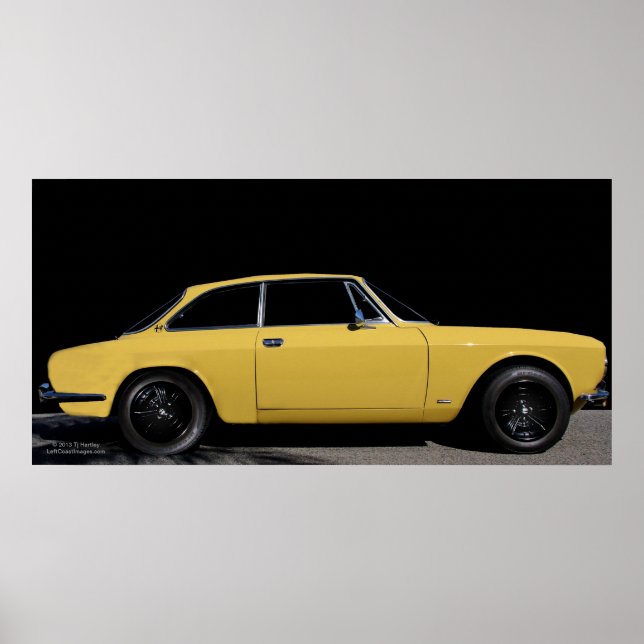 Póster 1974 Alfa Romeo 2000 GTV iNiEZiONE Poster (Frente)