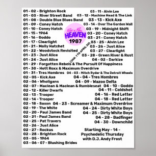 PÓSTER 1987 - ROCK'N'ROLL HEAVEN (PARTE 1)