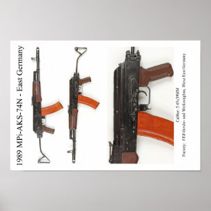 Póster 1989 MPi-AKS-74N Alemania Oriental