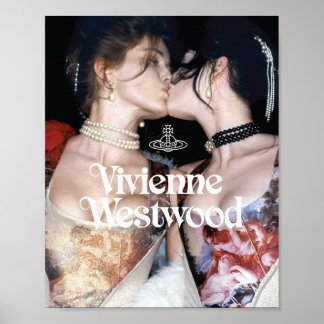 Póster 1991 Beso Chica de afiches de la Vivienne Westwood