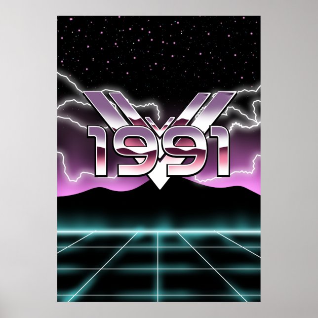 Póster 1991 Tech noir (Frente)