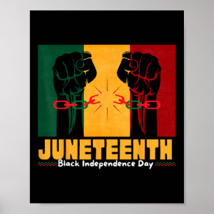Póster 19 de junio de 1865 Día de la Independencia Negra
