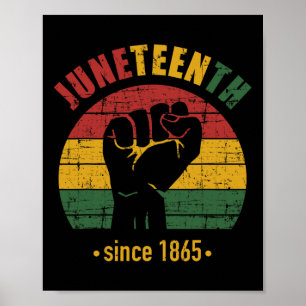 Póster 19 De Junio Desde 1865 Con Bandera Panafricana Y F