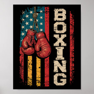 Póster 19 De Junio, La Bandera Estadounidense De Boxeo Us