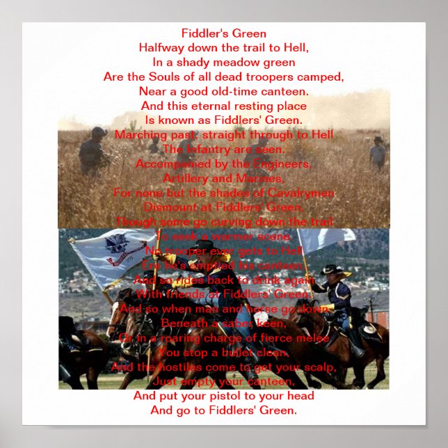 Póster 19D Poem Fiddler's Green (Frente)