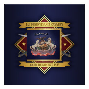 Póster 1.ª Caballería de Pensilvania