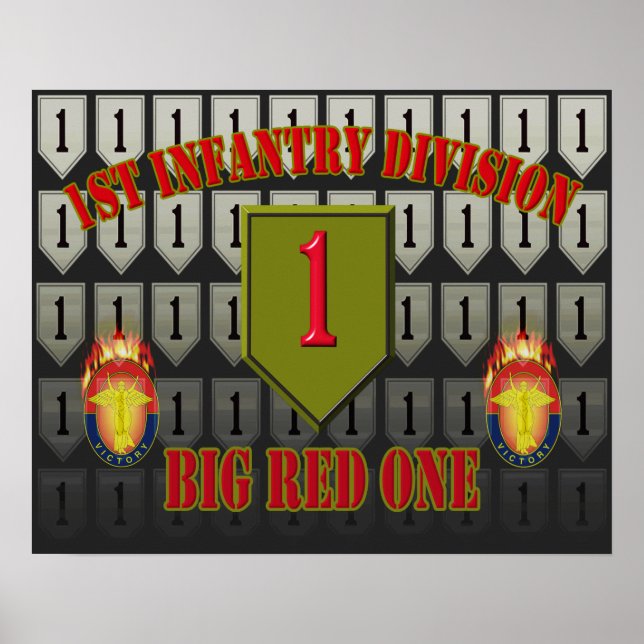 Póster 1.ª División de Infantería "Big Red One" (Frente)