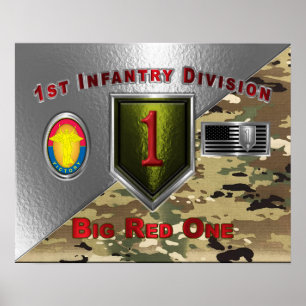 Póster 1.ª División de Infantería "Big Red One"