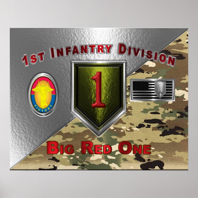 Póster 1.ª División de Infantería "Big Red One" (Frente)