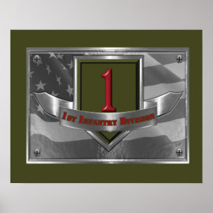 Póster 1.ª División de Infantería "Big Red One"