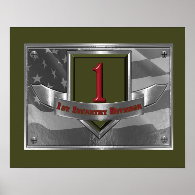 Póster 1.ª División de Infantería "Big Red One" (Frente)