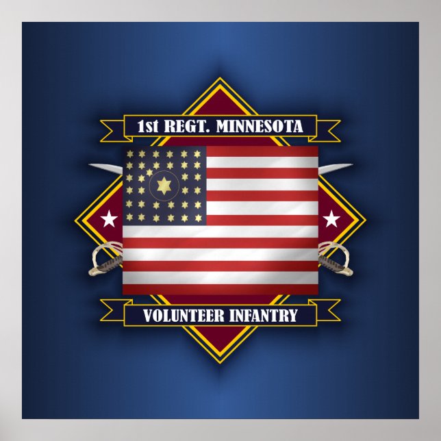 Póster 1.ª Infantería de Minnesota (Frente)