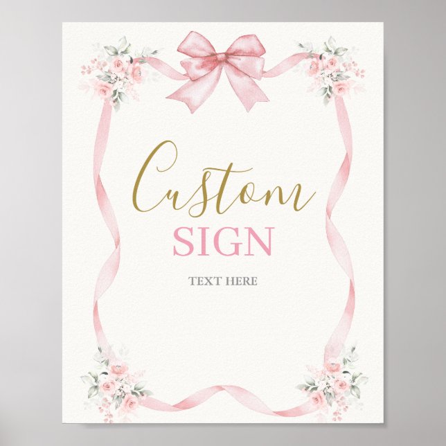 Póster 1.ᵉʳ Chica de cumpleaños con Poster de arco (Frente)