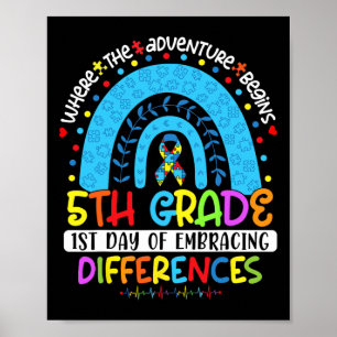 Póster 1.ᵉʳ Día De Abordar Las Diferencias Autismo De Qui