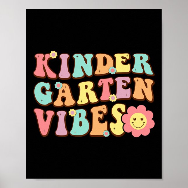 Póster 1.ᵉʳ Día De Enseñanza Infantil Vibes Student Teach (Frente)