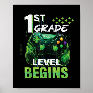 Póster 1.ᵉʳ Día Del Primer Grado Comienza El Primer Grado