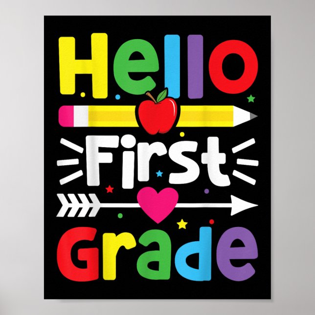 Póster 1.ᵉʳ Grado De Regreso Al Profesor Escolar (Frente)
