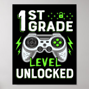 Póster 1.ᵉʳ Grado De Videojuego Desbloqueado Pasado A La 