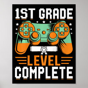 Póster 1.ᵉʳ Grado Graduación Completa Videojuego Con