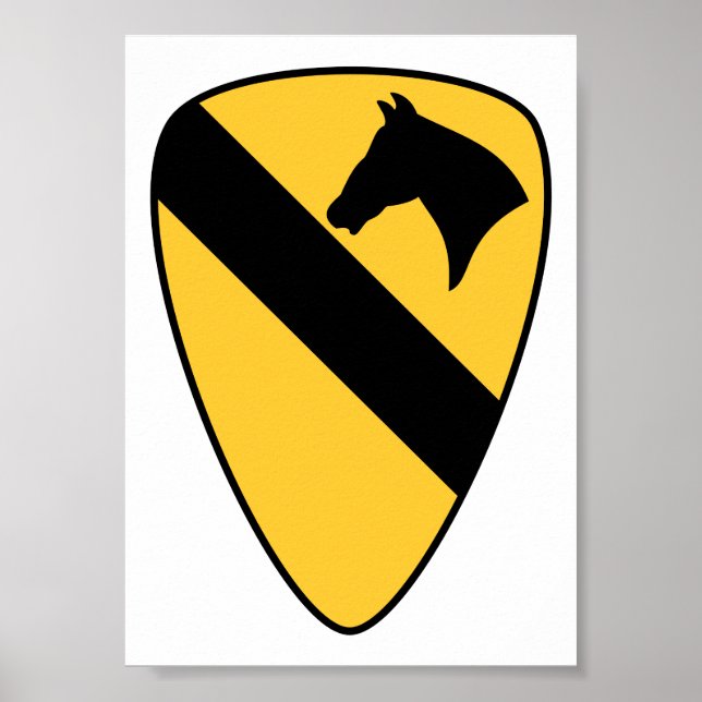 Póster 1.ᵉʳ Parche Patriótico de la División de Caballerí (Frente)