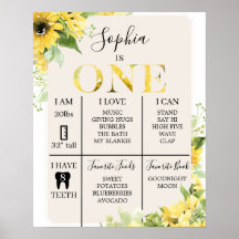 1.ᵉʳ Poster de Nacimiento Girasol