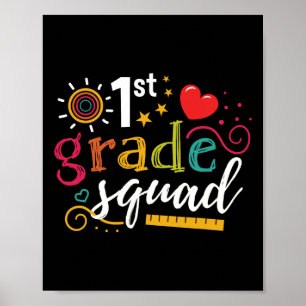 Póster 1.ᵉʳ Regalo de profesor de primer grado a estudian