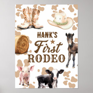 Póster 1.ᵉʳ Rodeo Nacimiento Niño Occidental