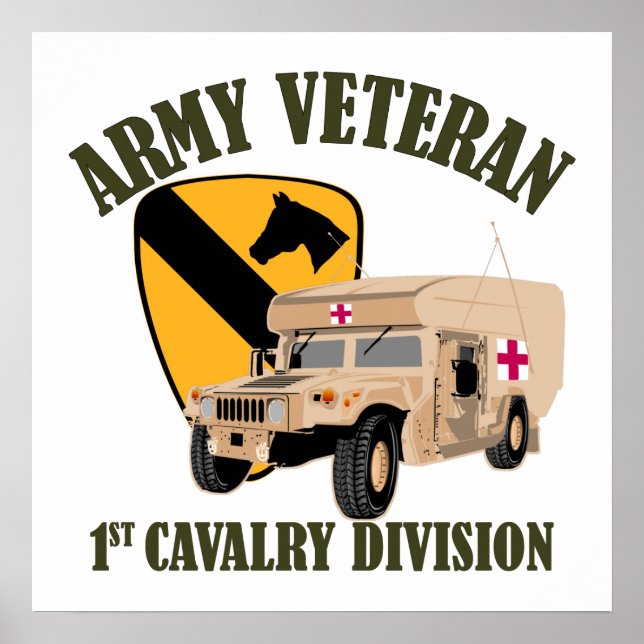 Póster 1.ᵉʳ Vet Vav - Ambulancia Humvee (Frente)