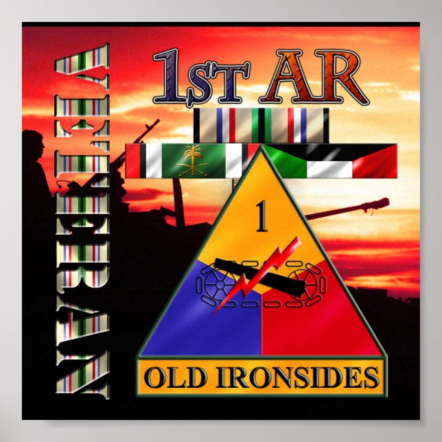 Póster 1.ᵉʳ veterano de tormenta del desierto (Frente)