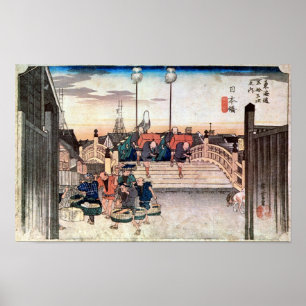 PÓSTER 1. 日本橋, 広重