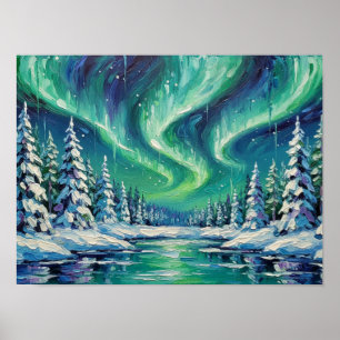 Póster 1. Aurora Boreal Etérea