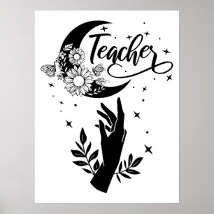 Póster 1- Camisa de profesor Inspirador, profesor Minimal