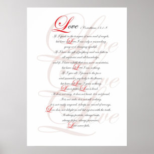 Póster 1 Corinthians 13