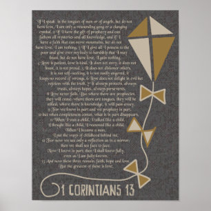 Póster 1 Corinthians 13 Poster