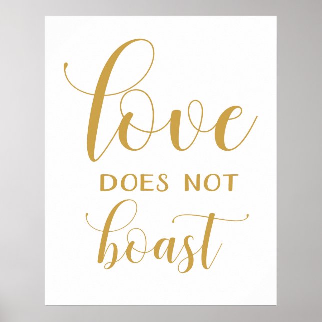 Póster 1 Corinthians 13 - Wedding Aisle Signs (Frente)