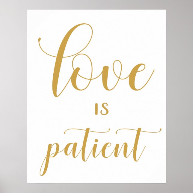 Póster 1 Corinthians 13 - Wedding Aisle Signs (Frente)