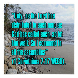 Póster 1 Corintios 7:17 WEBU