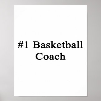 Póster #1 entrenador de baloncesto